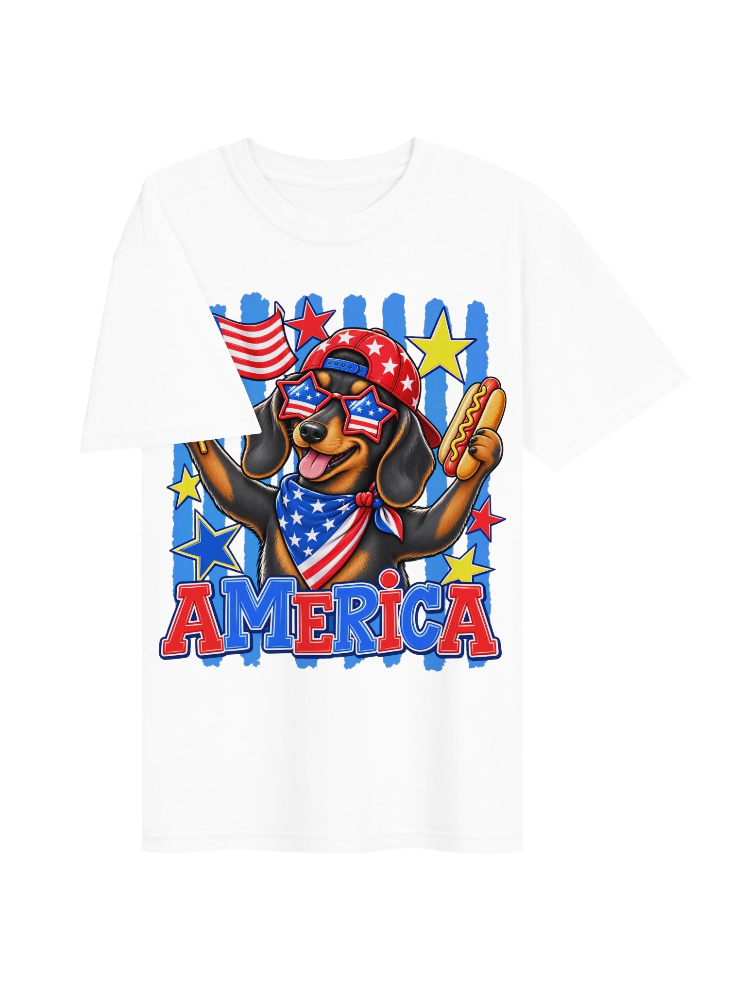 Stars Stripes & Dachshunds Tee product image (3)