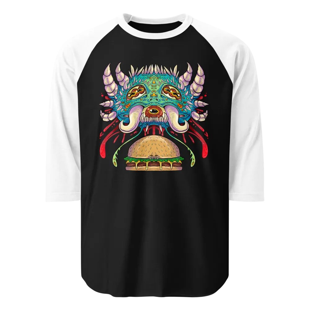 Burger Demon Raglan product image (1)