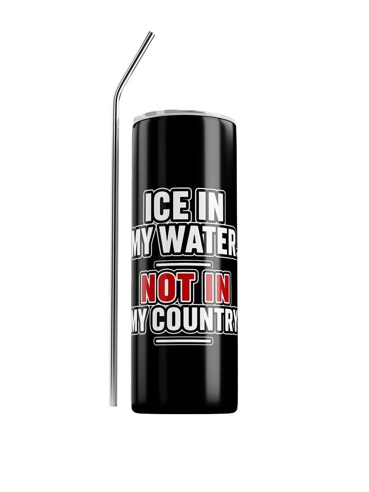 Anti-ICE Tumbler W/ Straw product image (1)