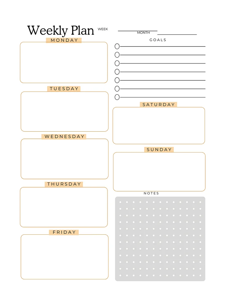 The Weekly Life Planner: Weekly Focus Planner: A Logbook for Intentional Planning and Reflection Master Your Week: A Productivity Logbook for Weekly Scheduling and Task Tracking product image (1)