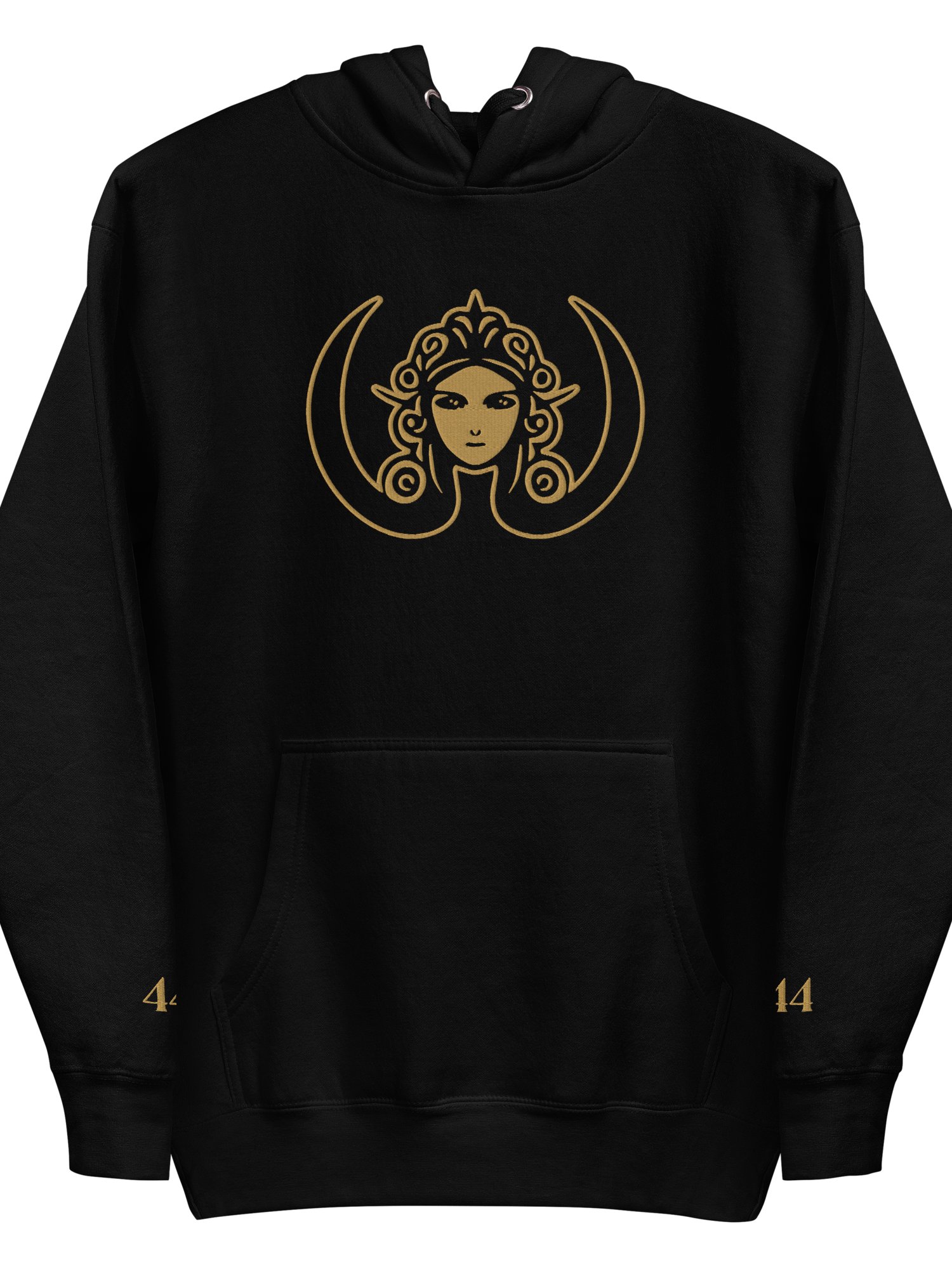 CIRCEMOON Divin Sacre Nombre 444 Hoodie, unisex, black product image (2)