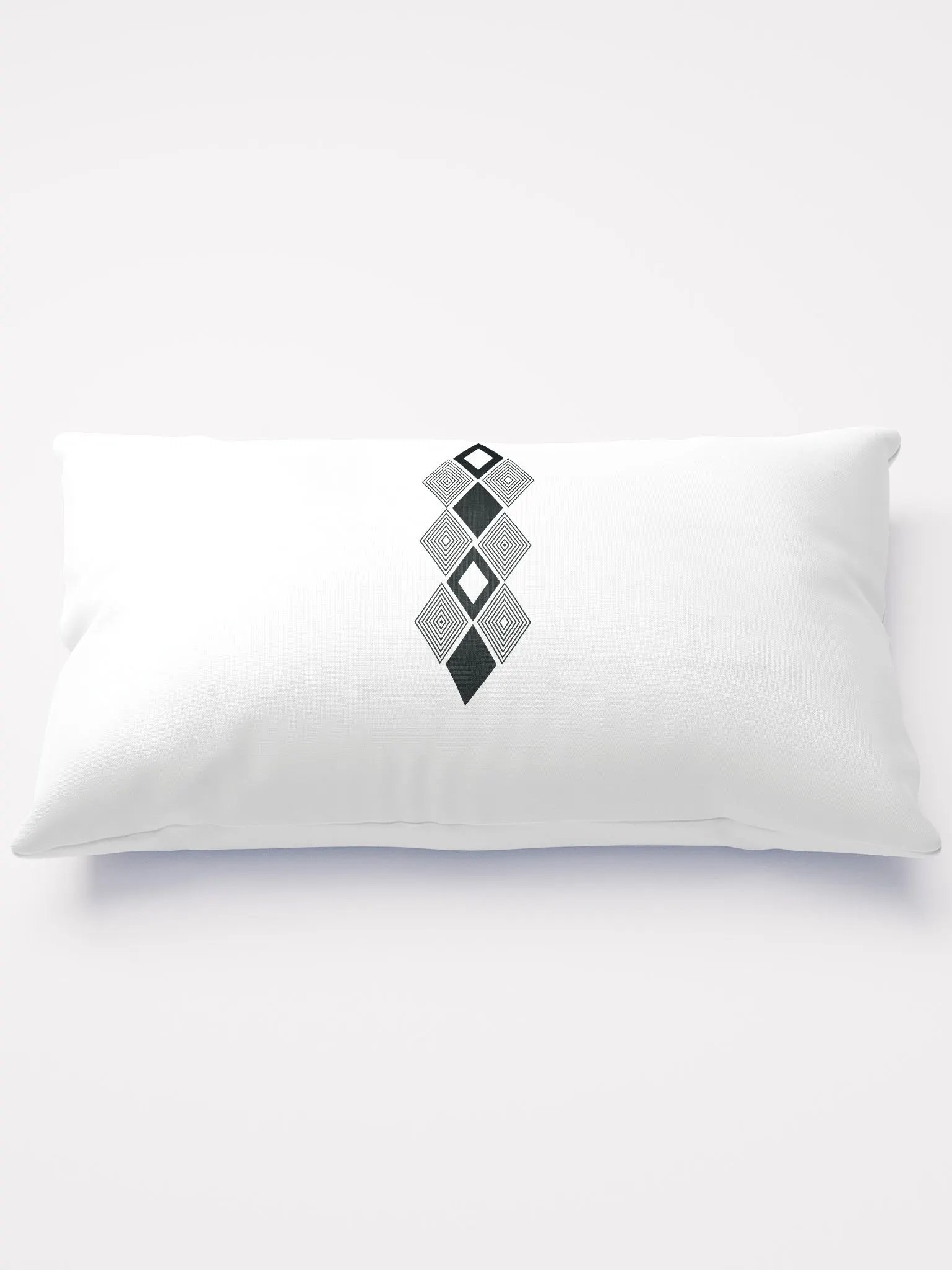 Black and white triangle design Pillow product image (1)