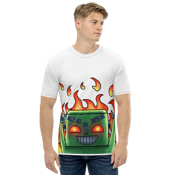 Flame-Raising Robot All-Over Print T-Shirt (MACH 2 Evil) product image (1)