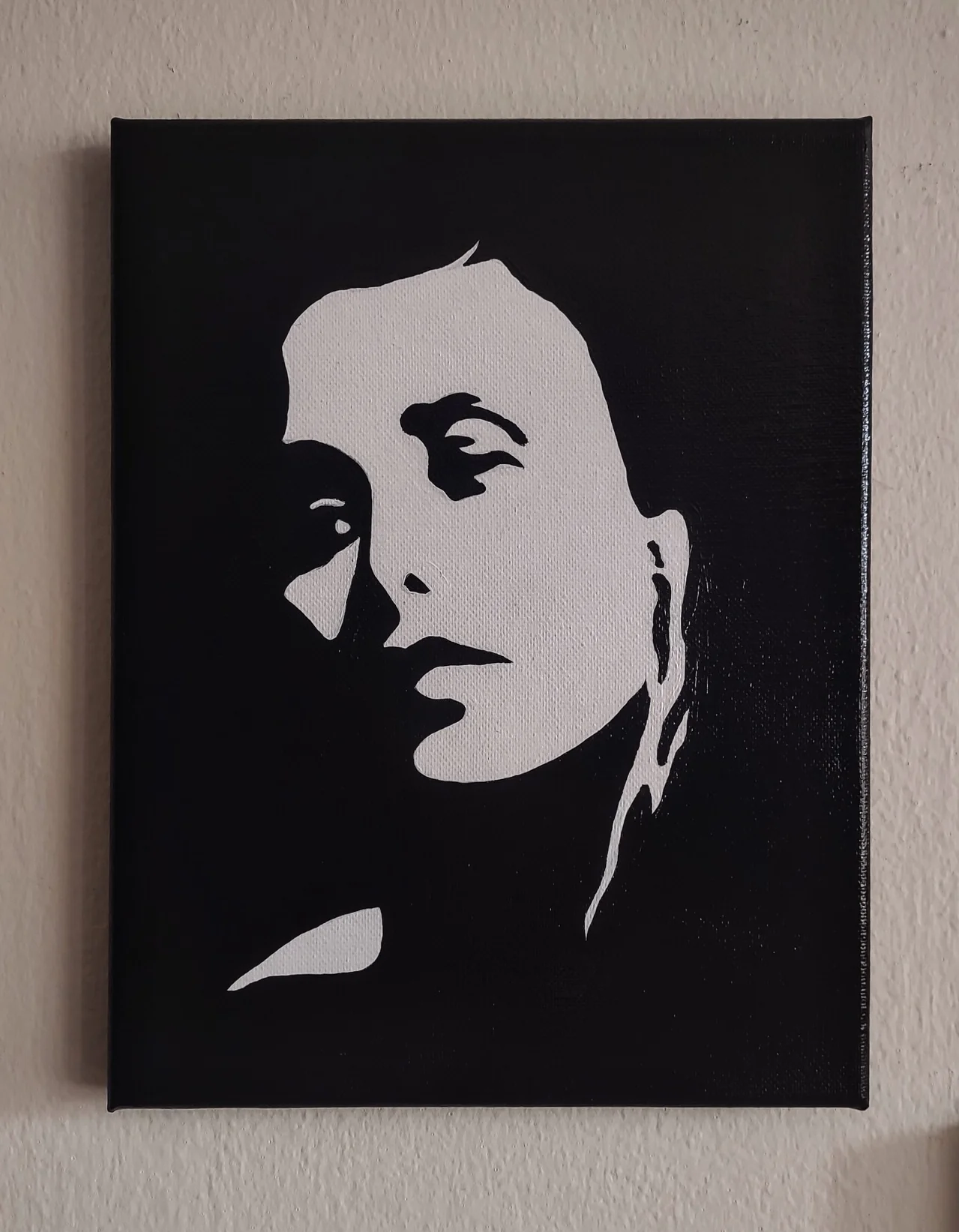 Black and White Negative Contrast Portraits on Canvas product image (3)