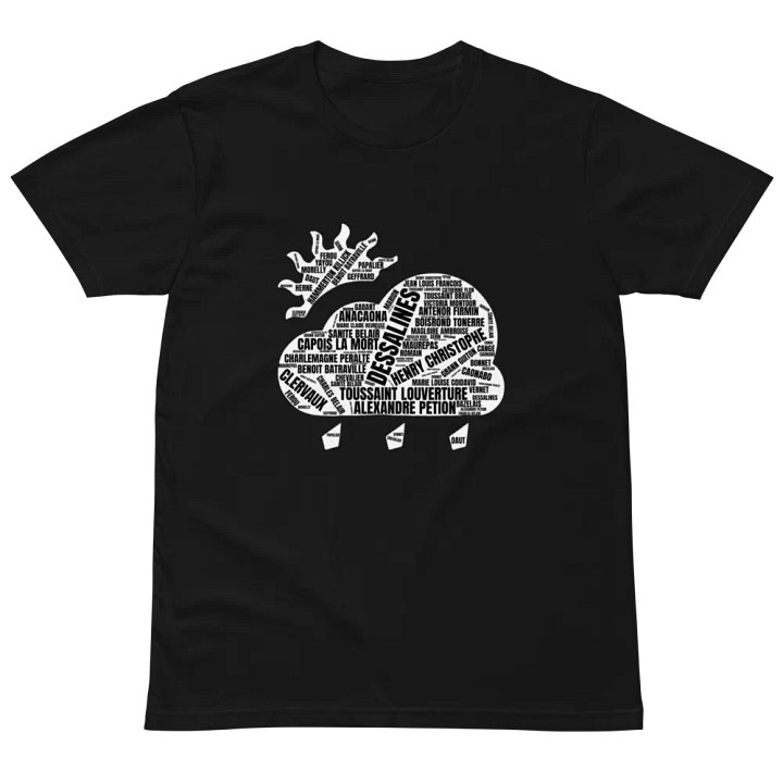 Haitian Heroes Word Cloud T-Shirt product image (4)