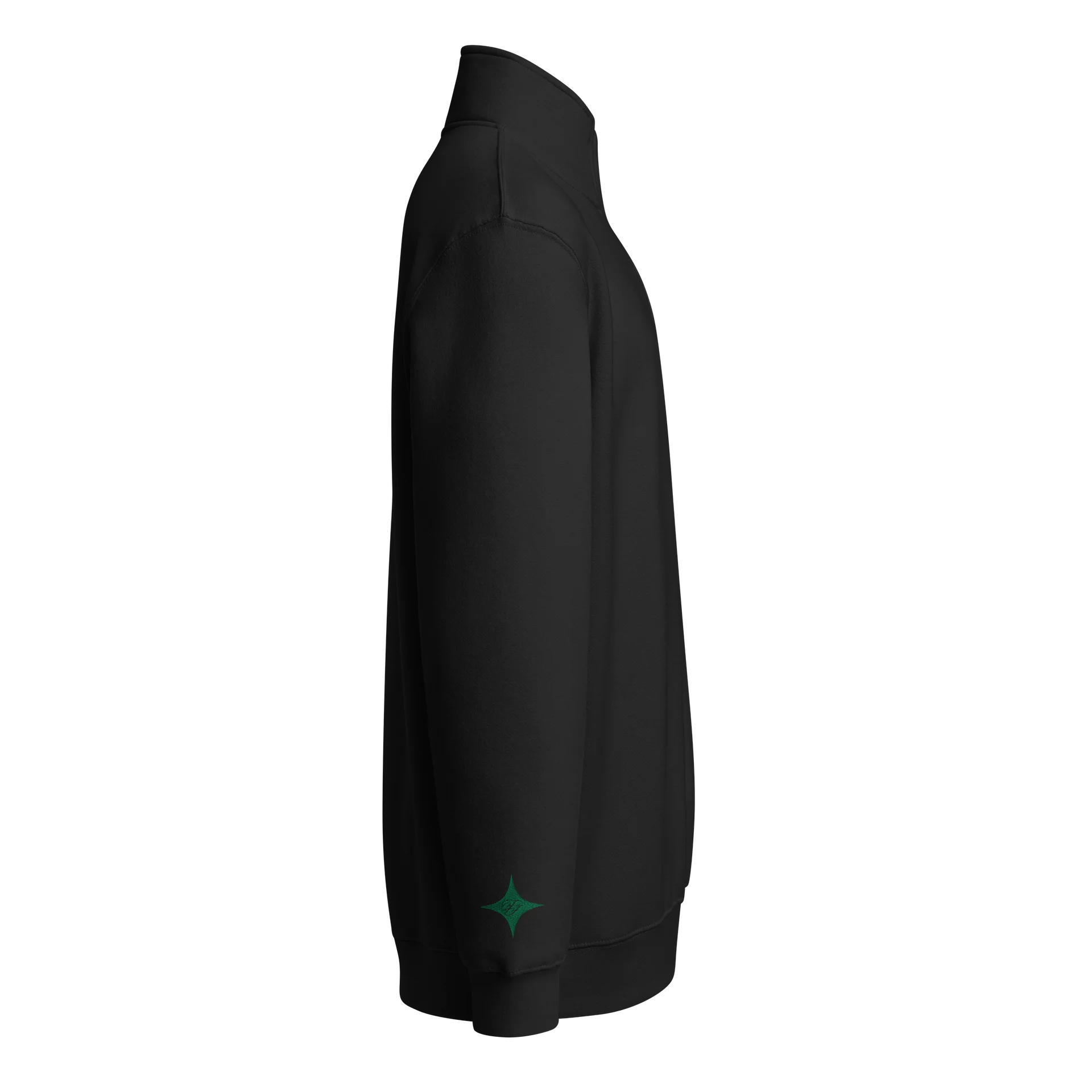 F&F Premium Quarter Zip Sweatshirt (GRN) product image (4)