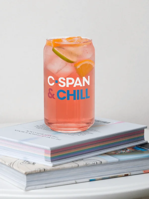 C-SPAN & CHILL Can-Shaped Glass product image (2)