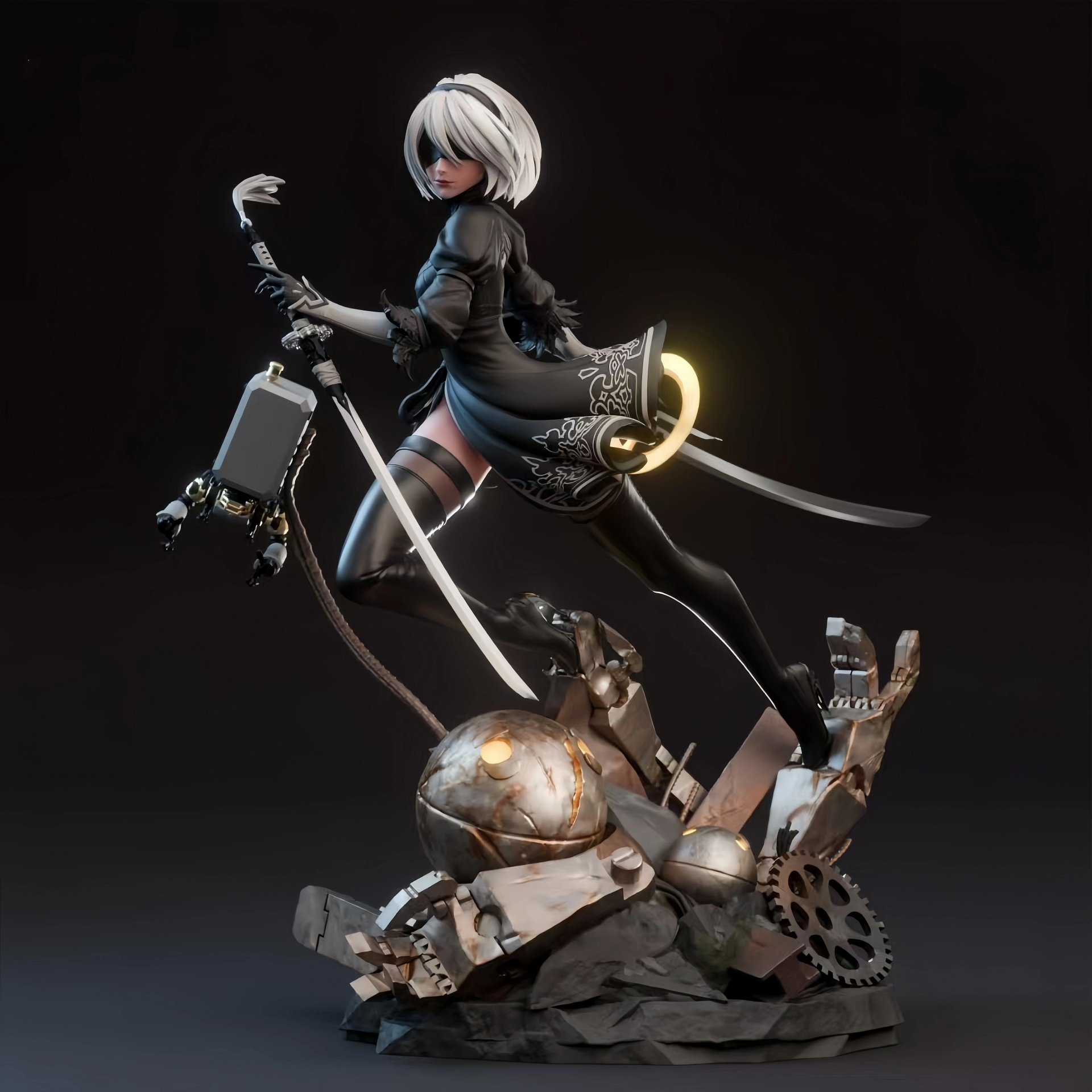 Nier Automata 2B Ver.08 STL product image (1)