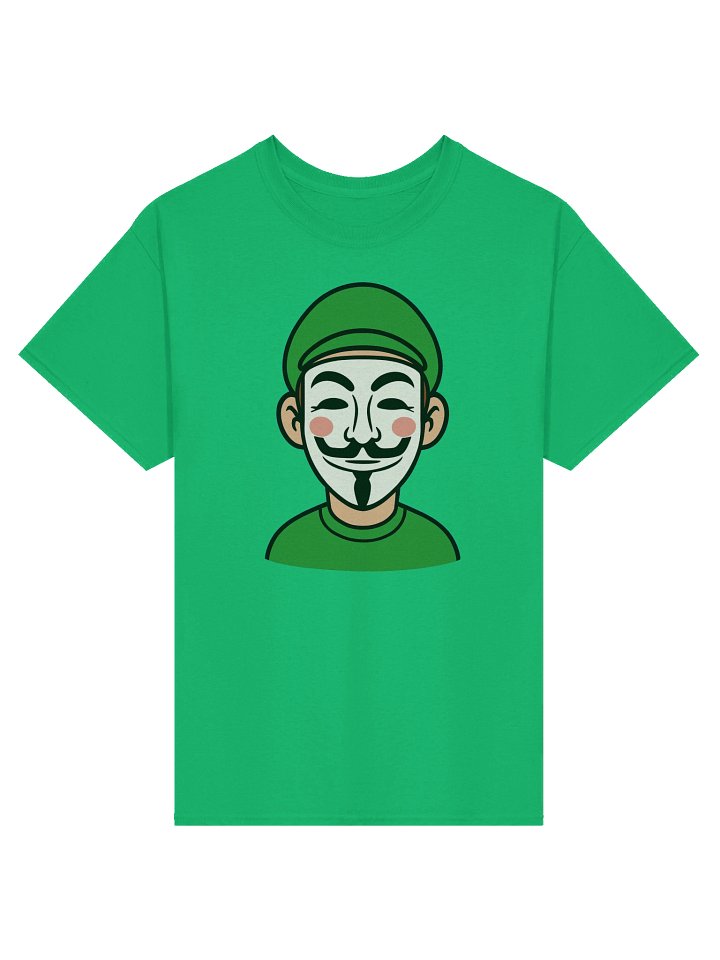 Masked Green Shirt and Hat Man Tee product image (10)