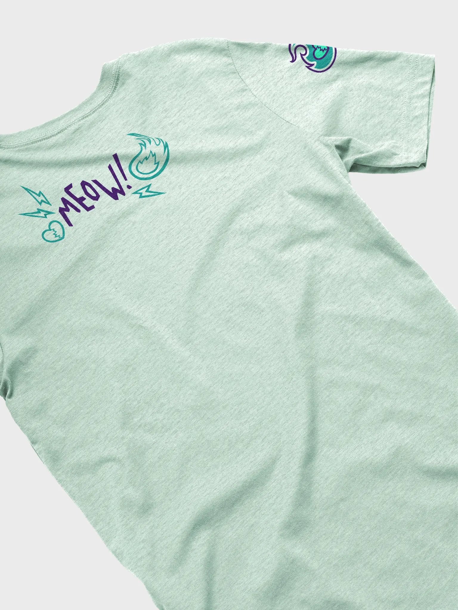 Heartbreaker Virtual Meow // T-Shirt - Teal Light Mode product image (4)