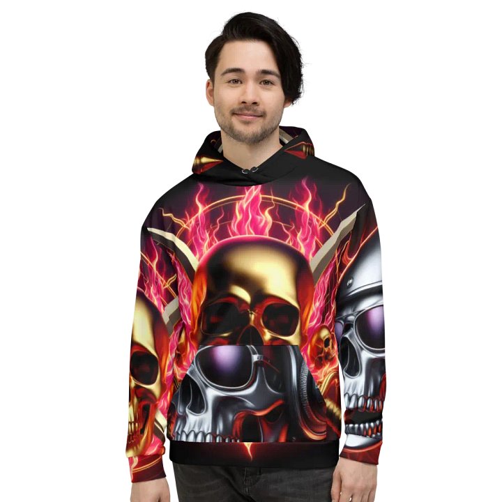 Reign of Fire - Unisex Skull Hoodie #39 product image (2)