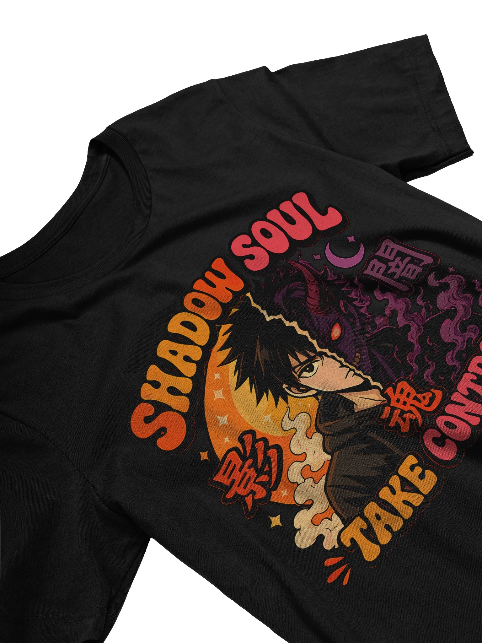 Shadow Soul Take Control Anime Graphic Tees product image (3)