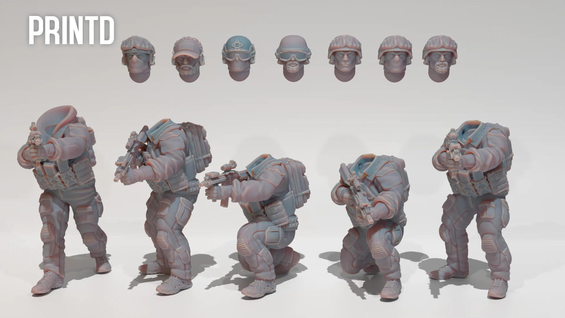 USMC MARSOC Team - Modern Warfare Wargame Hobby Resin Scale Models product image (2)