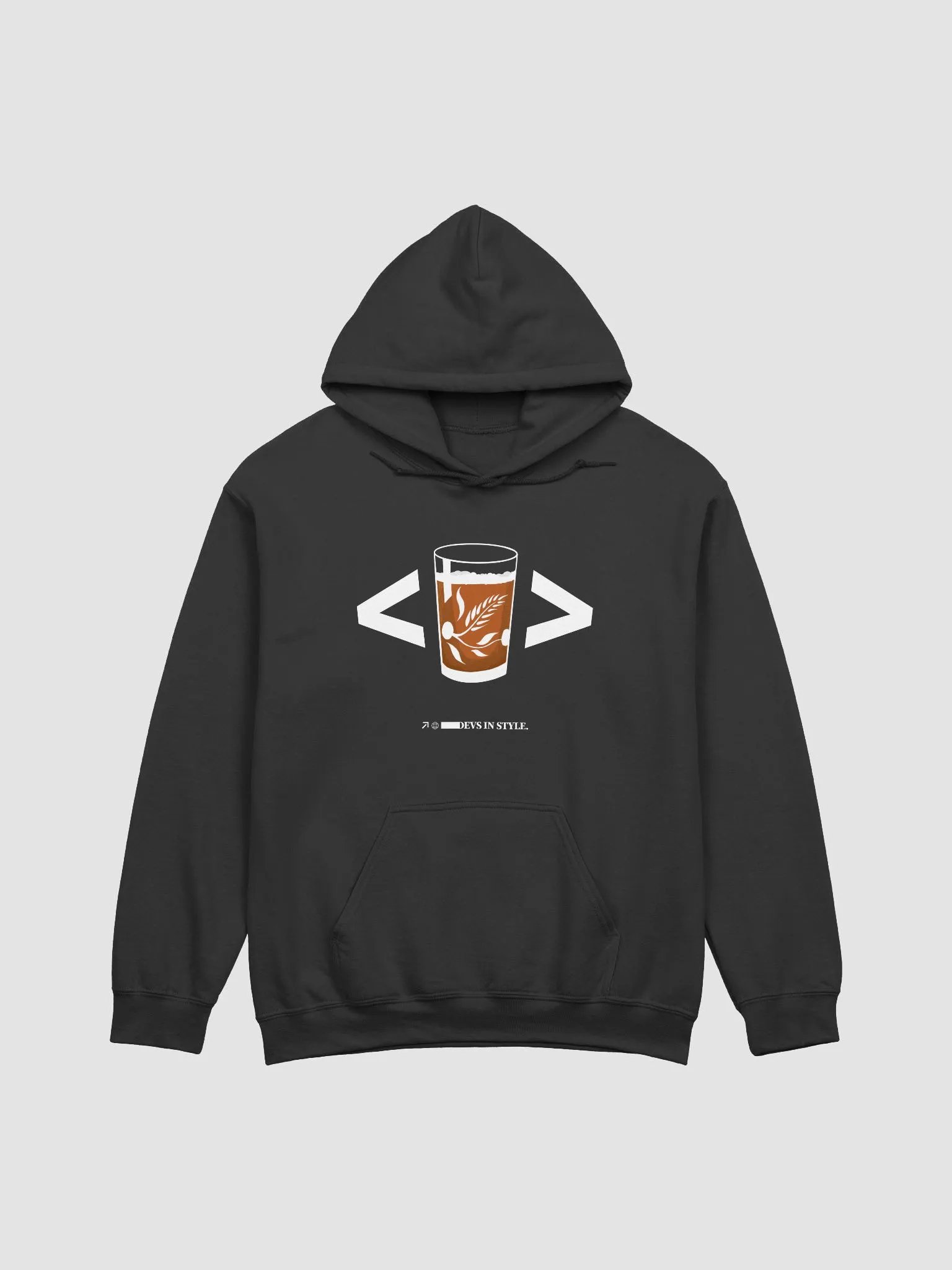 Code & Tea - كأس العنبة Hoodie product image (2)
