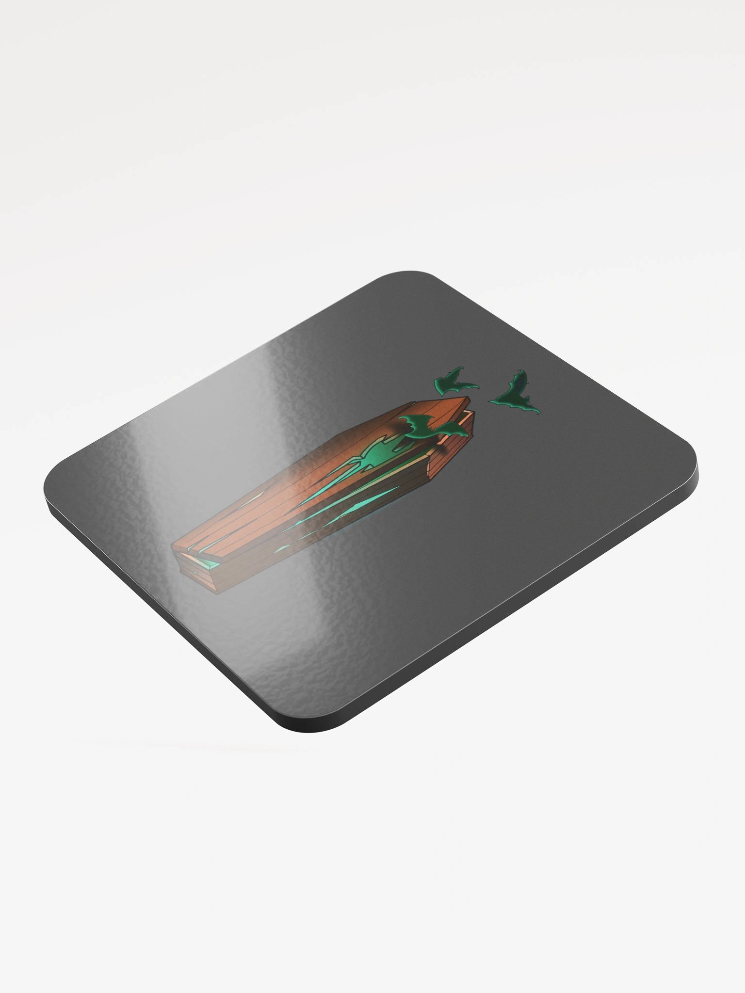 Coffin - Glossed Cork Coaster product image (3)
