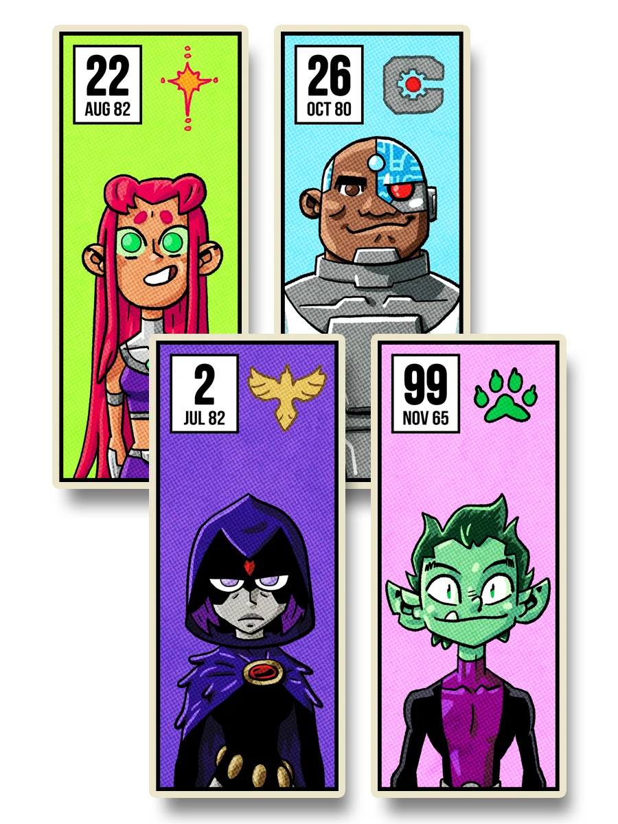 Teen Titans Sticker Pack product image (1)