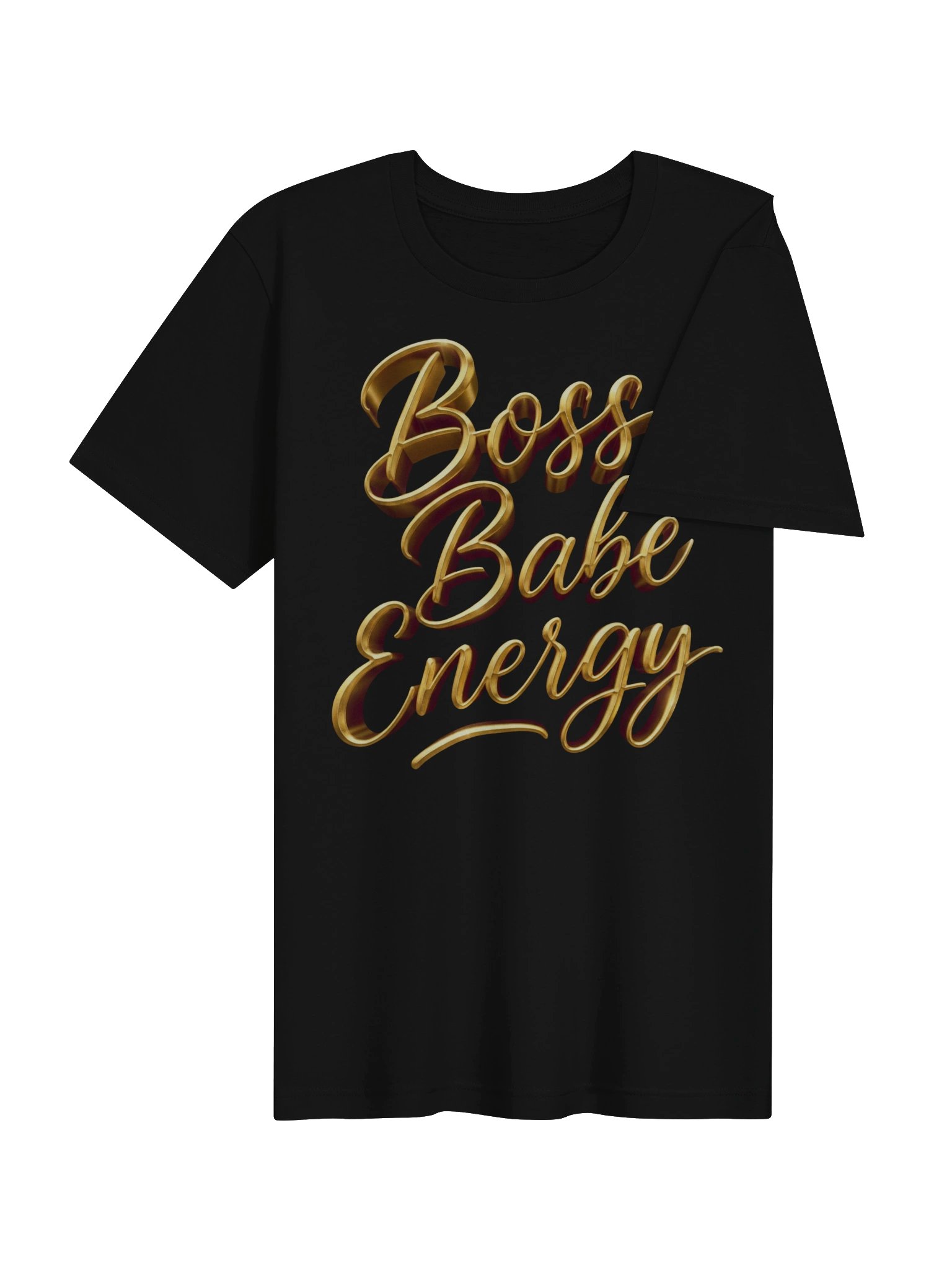 Boss Babe Energy Tee – Gold Script product image (4)