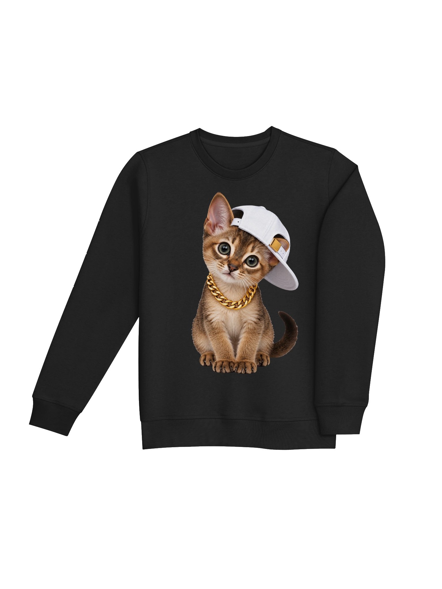 Hip Hop Singapura Kitten – Organic Unisex Sweatshirt product image (17)