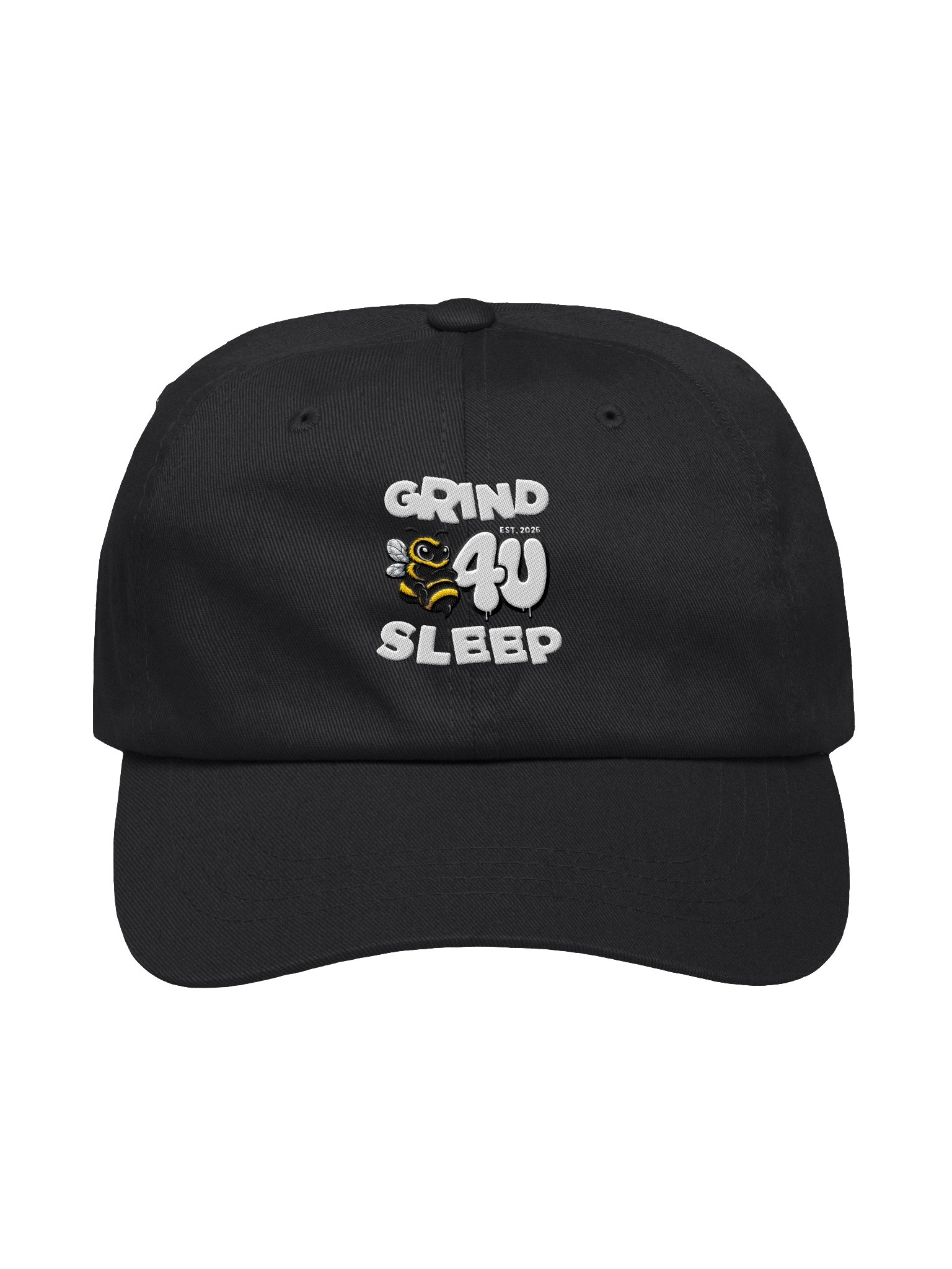 GRIND B4U SLEEP Embroidered Yupoong Classic Dad Hat product image (1)