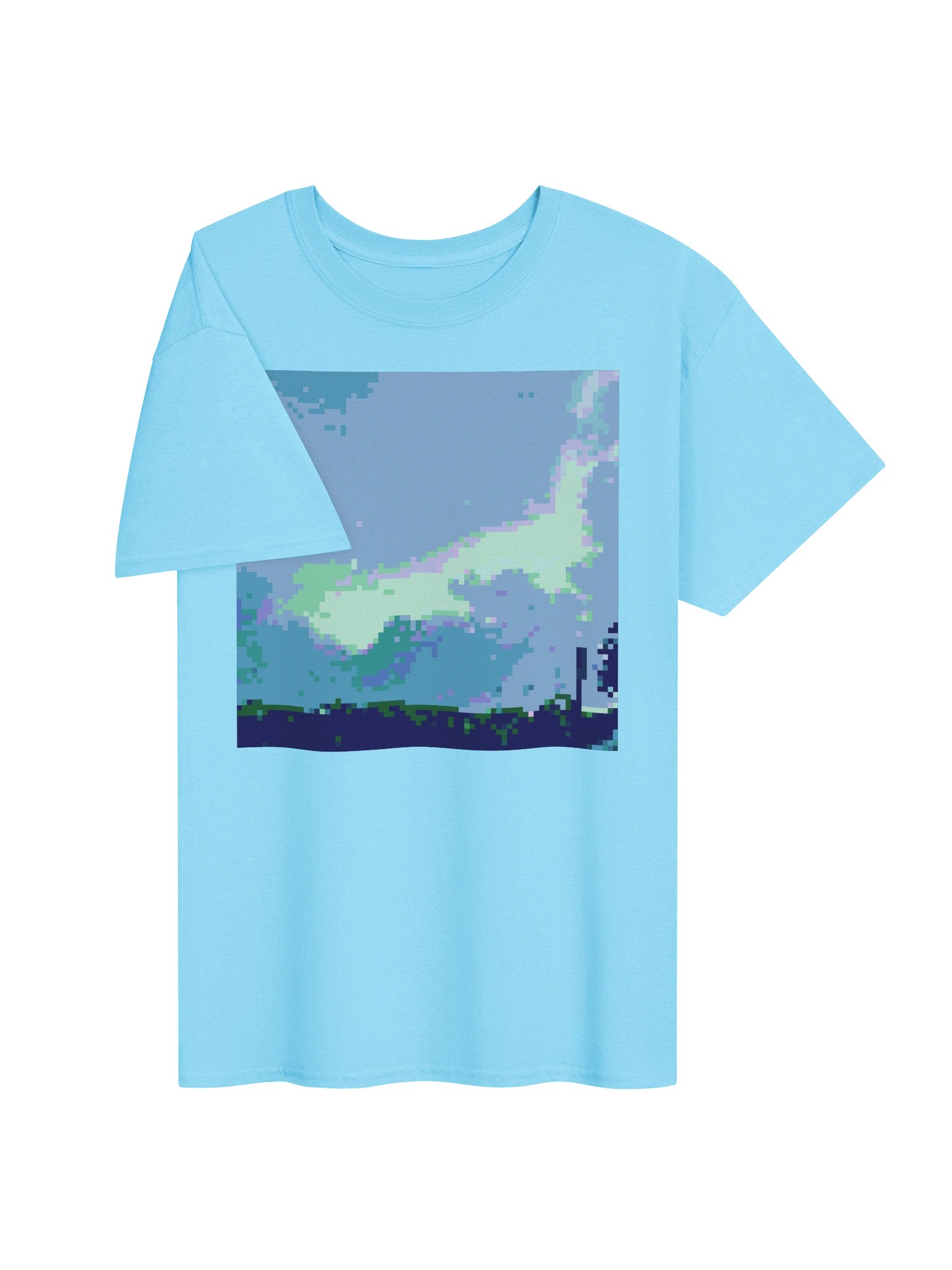 pixel acid sky graphic tee product image (3)
