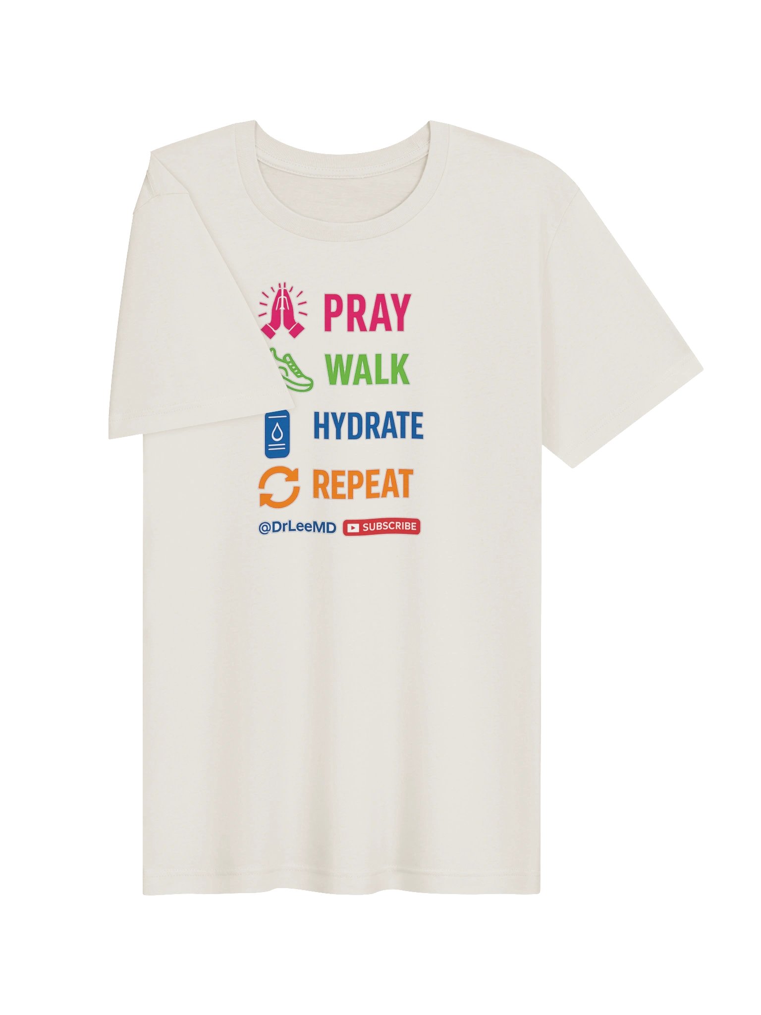 Pray Walk Hydrate Repeat — Faith & Wellness Unisex T-Shirt product image (5)