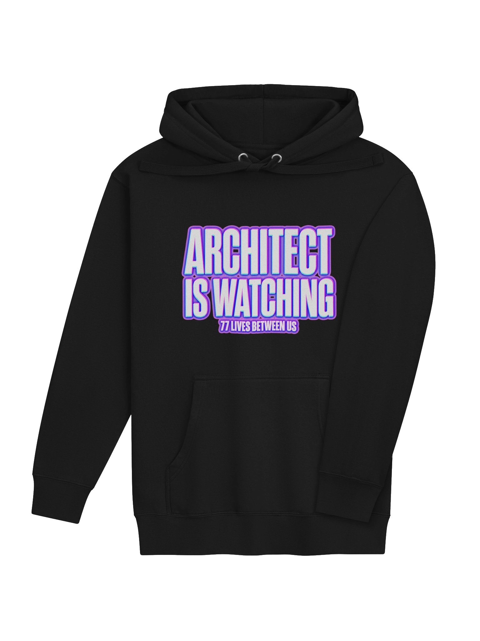 ARCHITECT IS WATCHING: 77 Lives Between Us Hoodie Jacket | TwinVerse77 Cyber Gamer Streetwear product image (4)