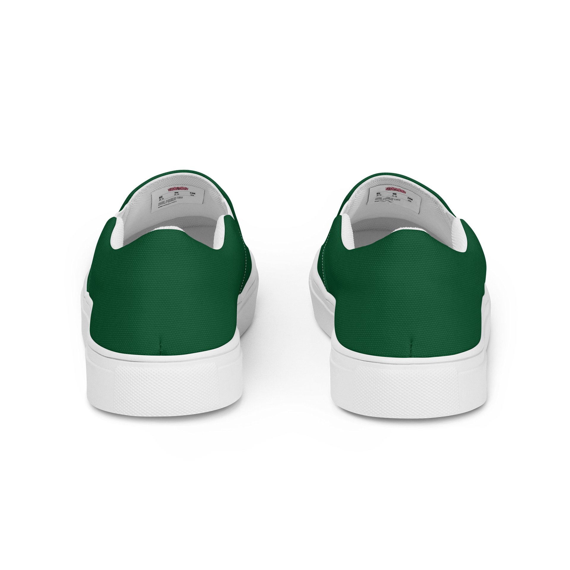 The "Studio-to-Street" Slip-On Sneakers - Emerald Green Canvas product image (4)