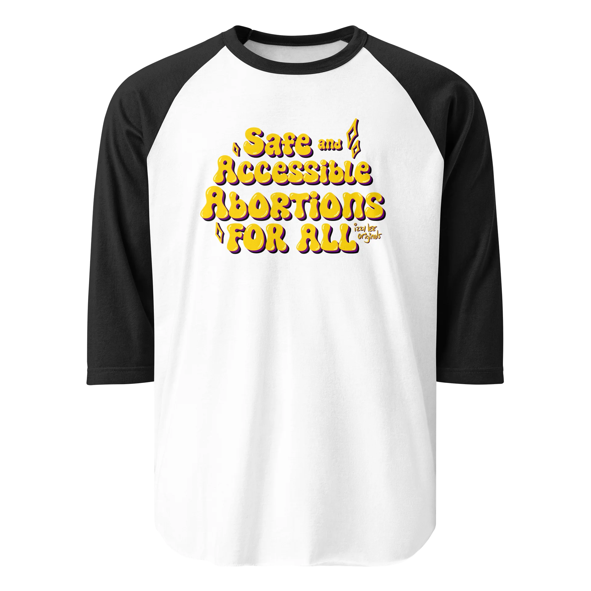 Safe and Accessible Yellow 3/4 Tee product image (1)