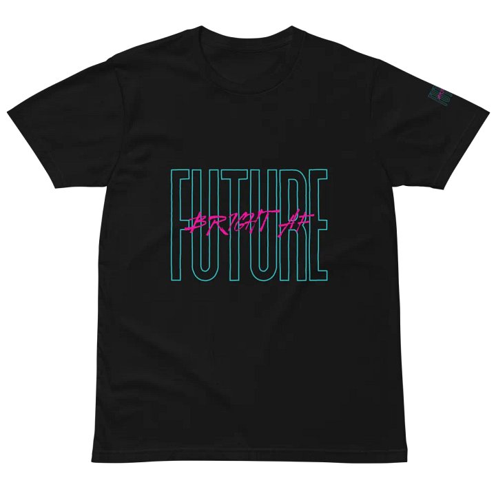 Future Bright AF Heavy weight Tees Unisex Designed by Anopa Silver product image (2)