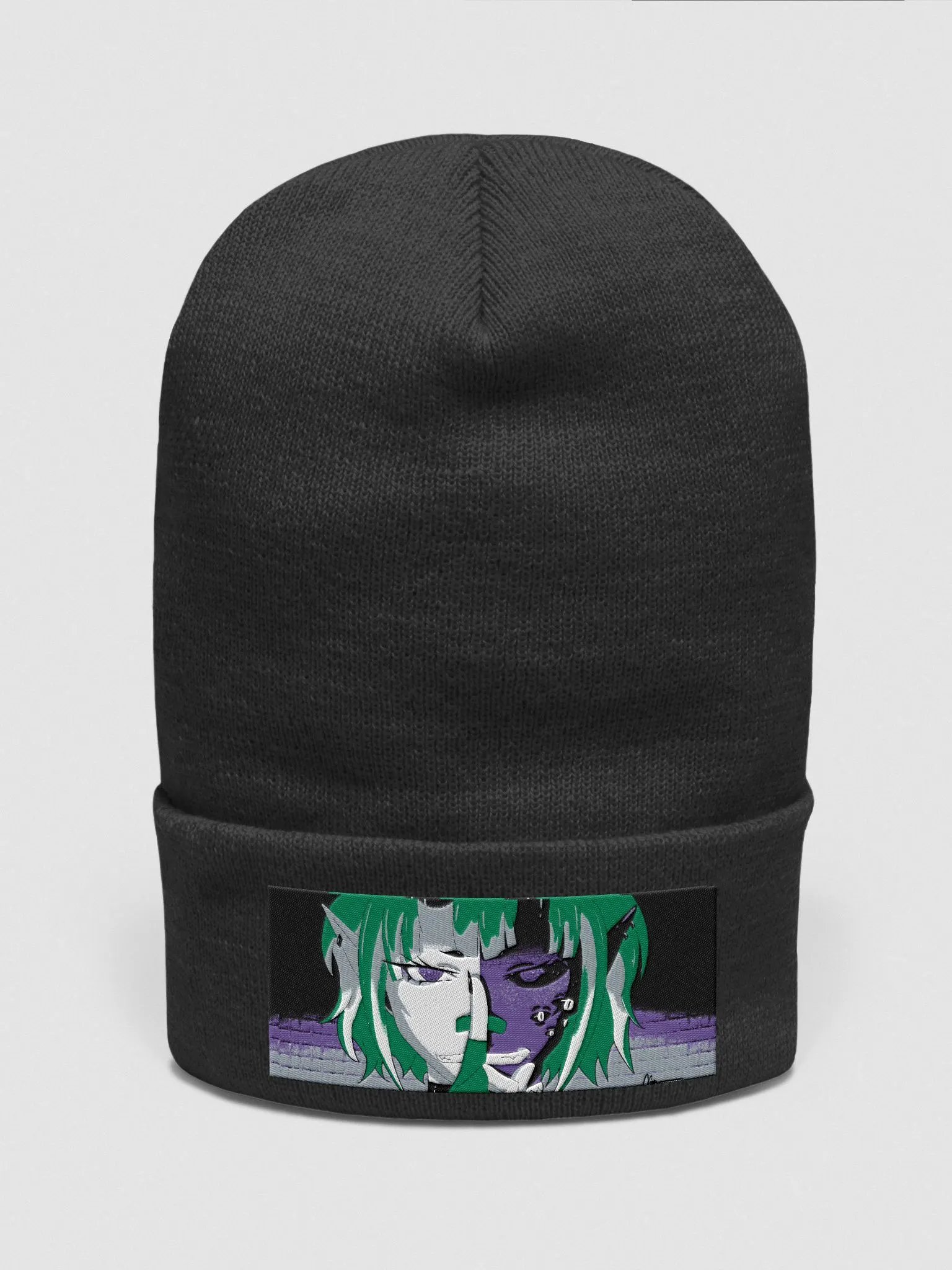 Split embroidered beanie product image (1)