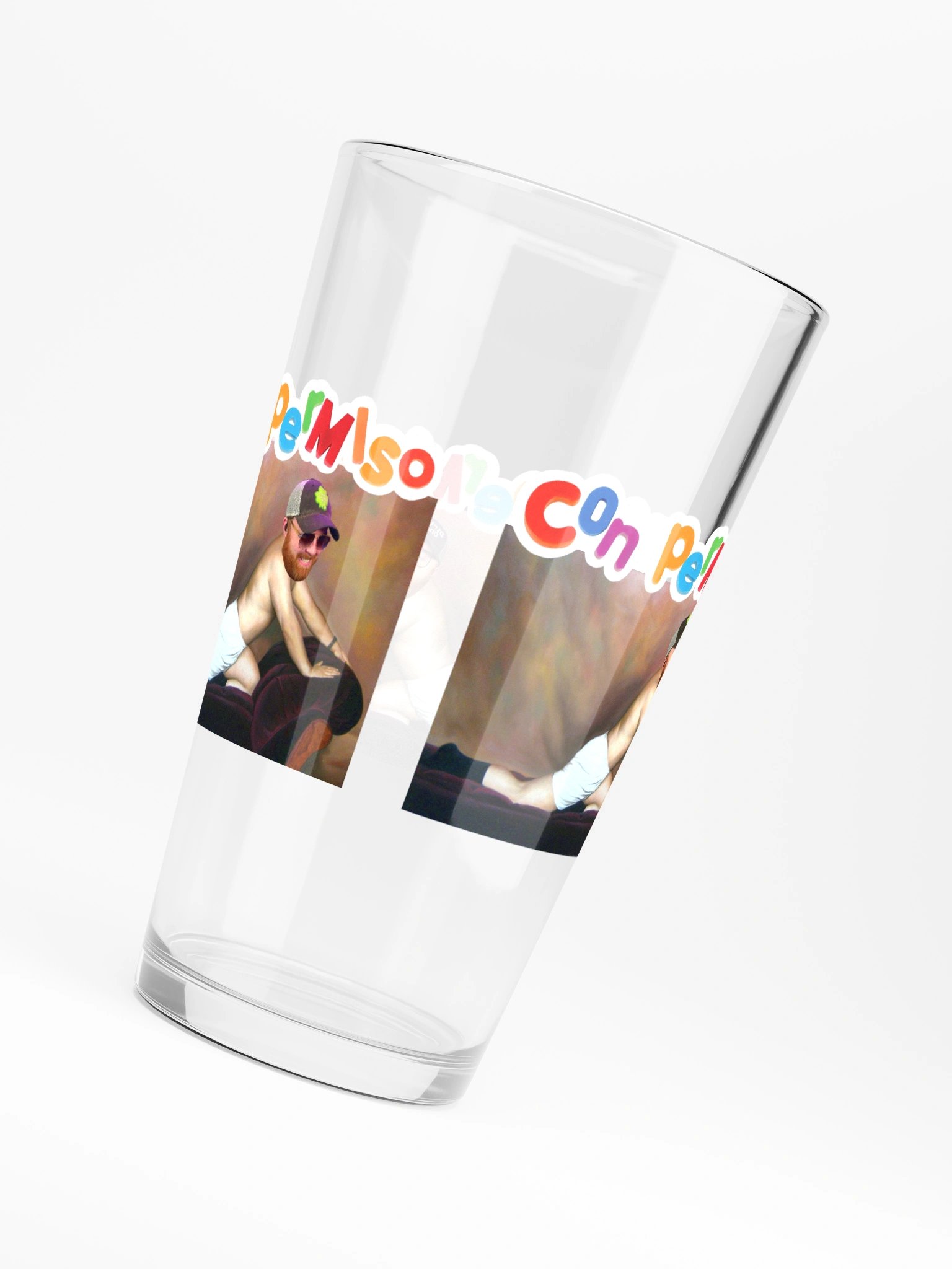 Con Permiso Pint Glass product image (6)