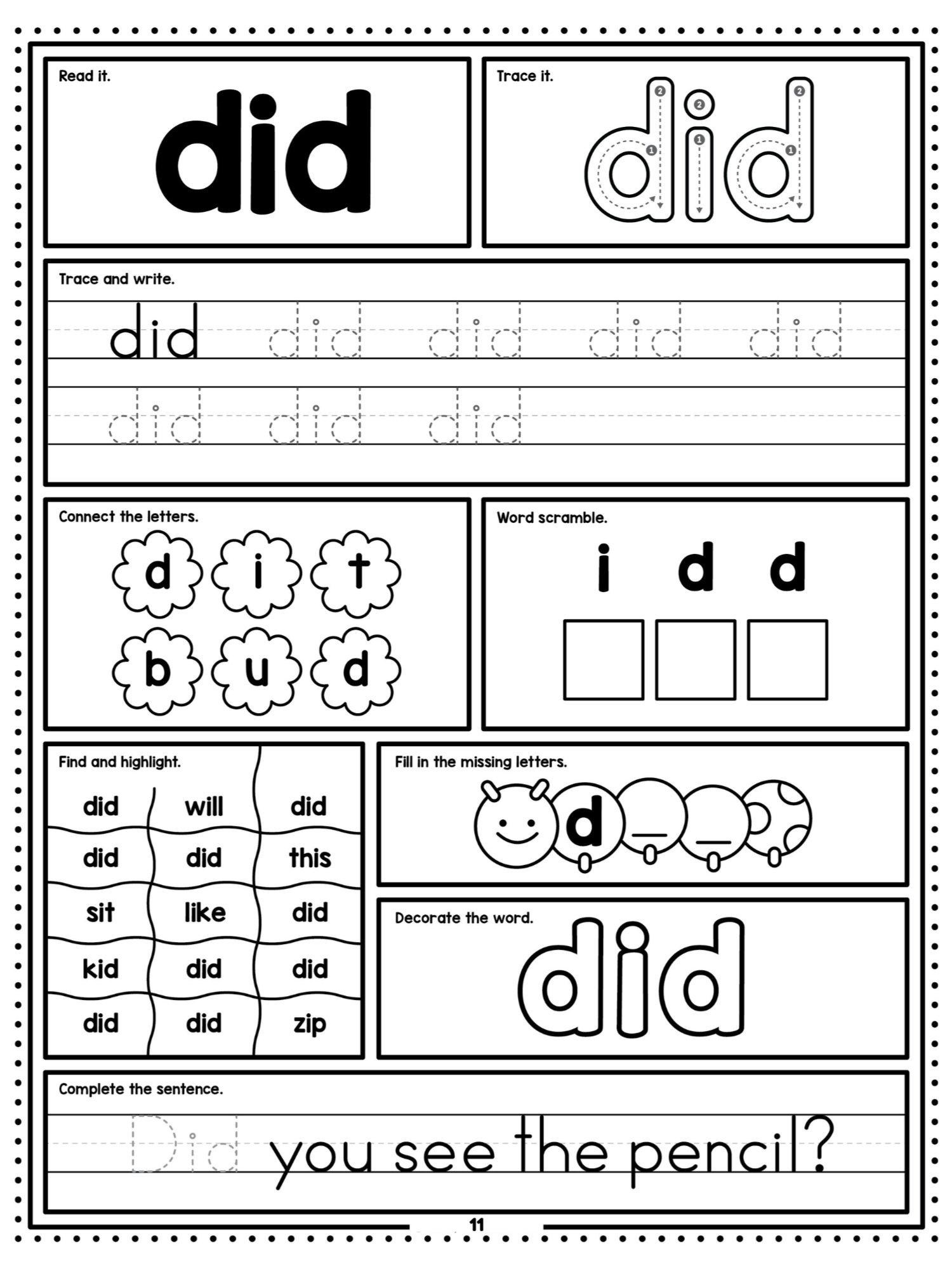 Primer Sight Words Workbook product image (4)