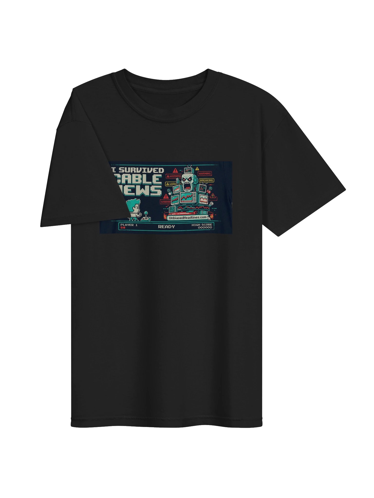 I Survived Cable News (Arcade) Tee - Large Front product image (3)