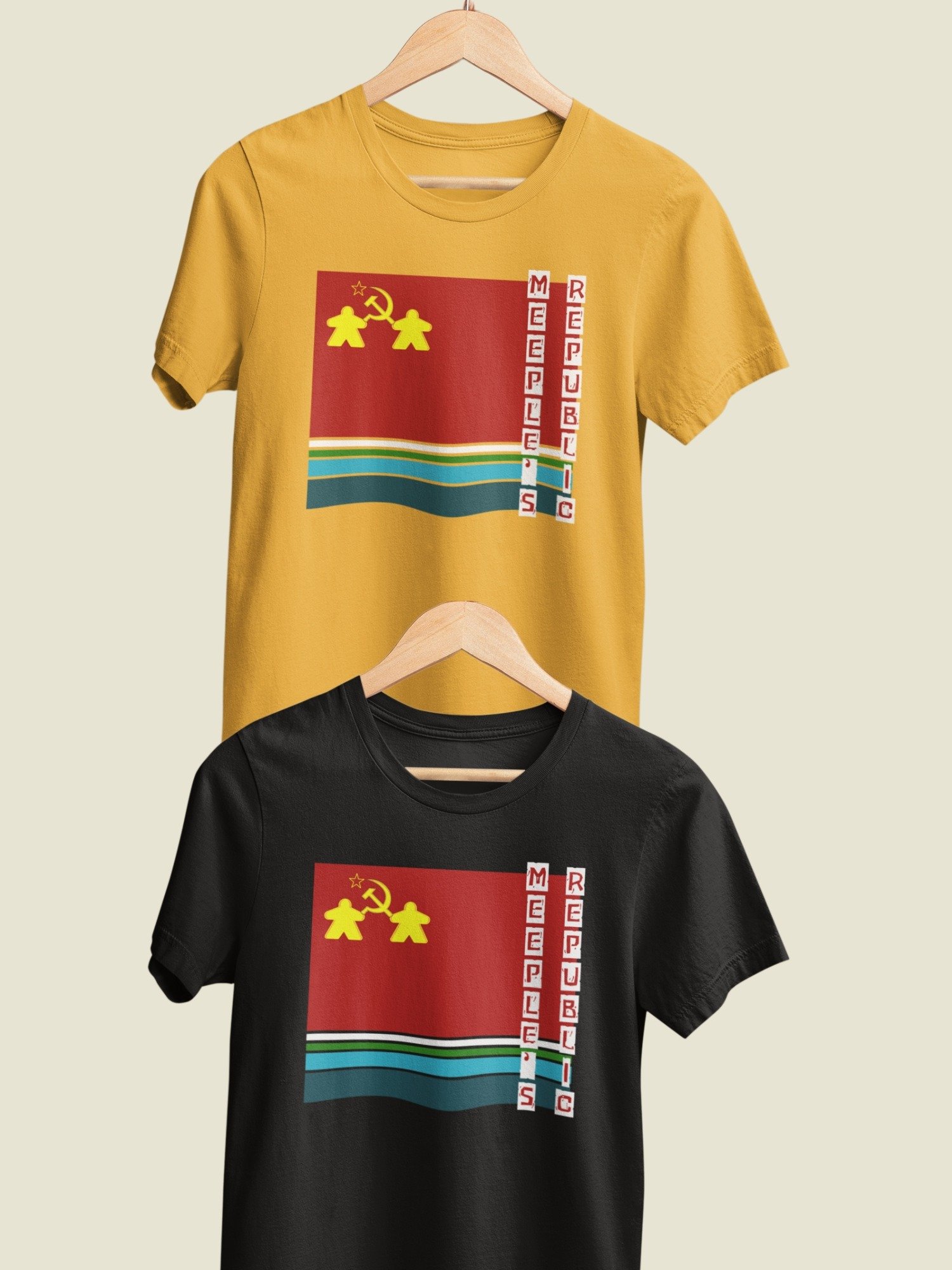 Funny Soviet Union Meeple Board Gamer Shirt, People's Republic T-shirt for Board Gamers, Meeple's Republic product image (4)