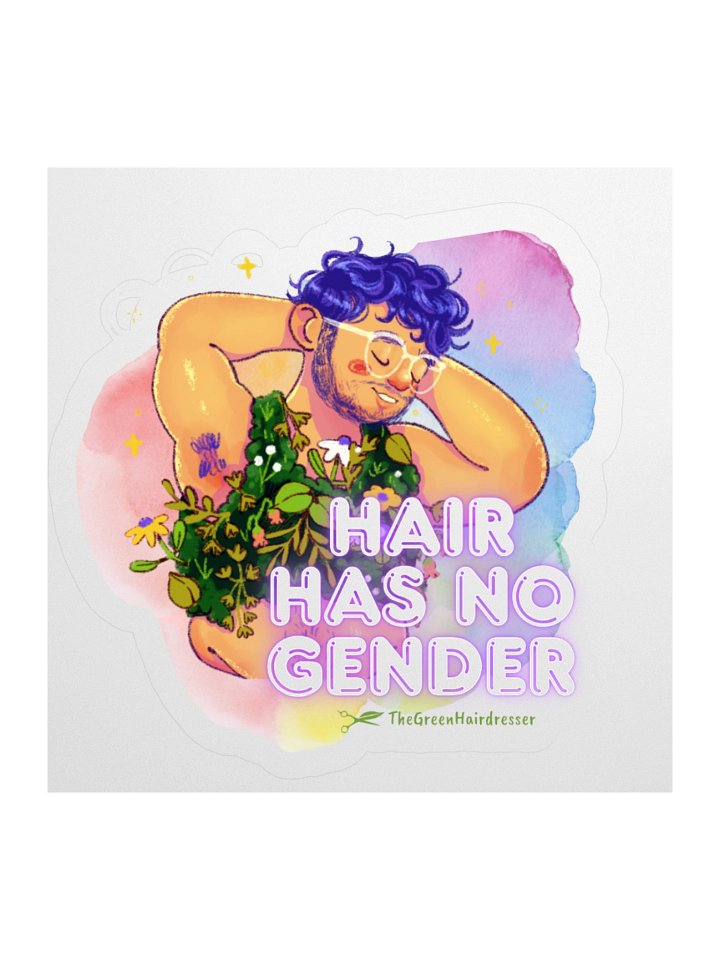 Hair Has No Gender sticker product image (2)