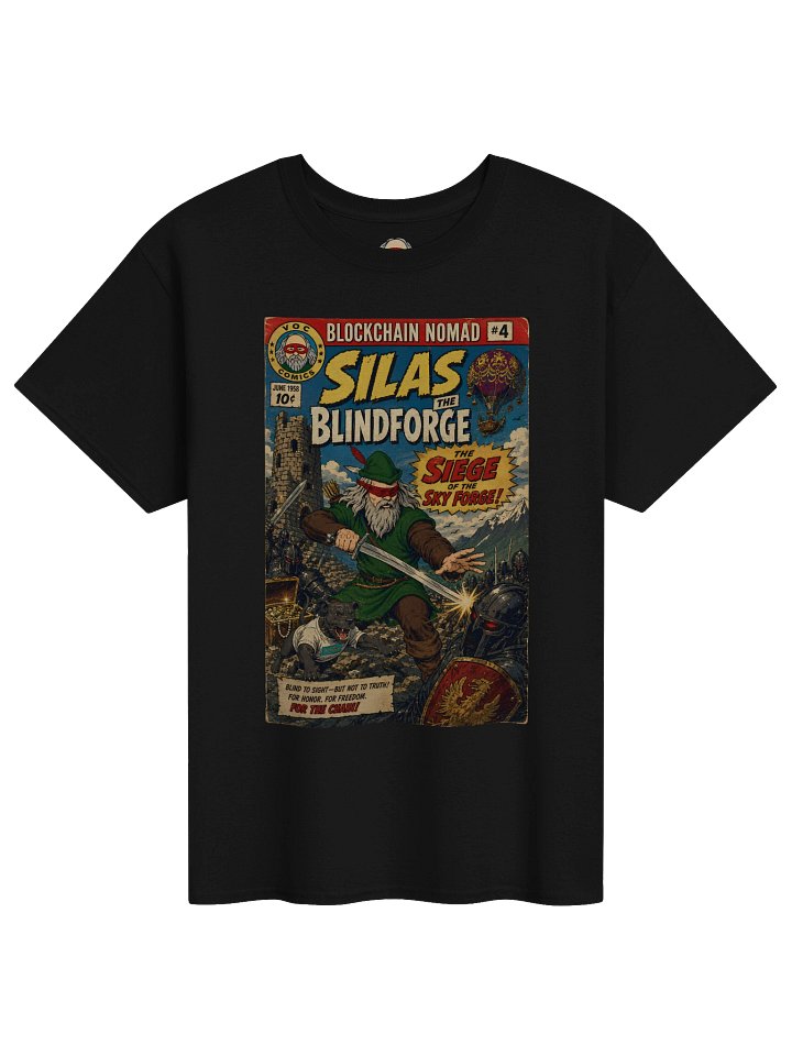 Silas, The Blindforge - Blockchain Nomad #4 - Vintage Comic Book Tee product image (1)
