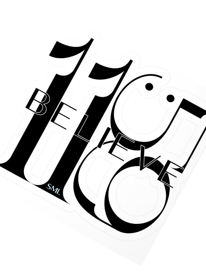 eleven:fiftynine BELIEVE Sticker product image (2)