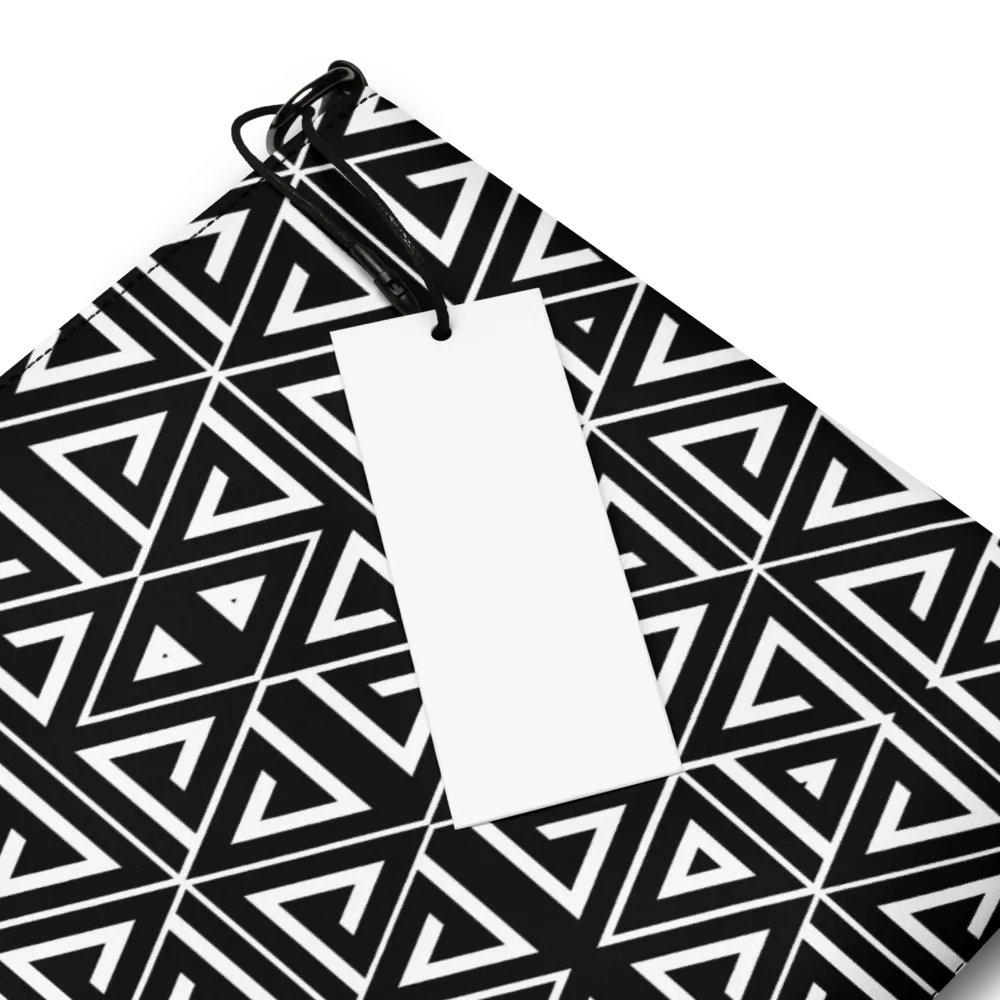 Black and white triangular elegance Crossbody Bag product image (3)