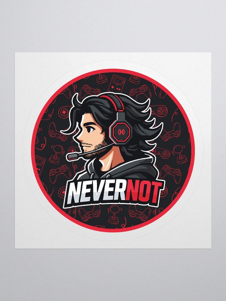 NEVERNOT Gaming Stickers - Circle Logo product image (1)