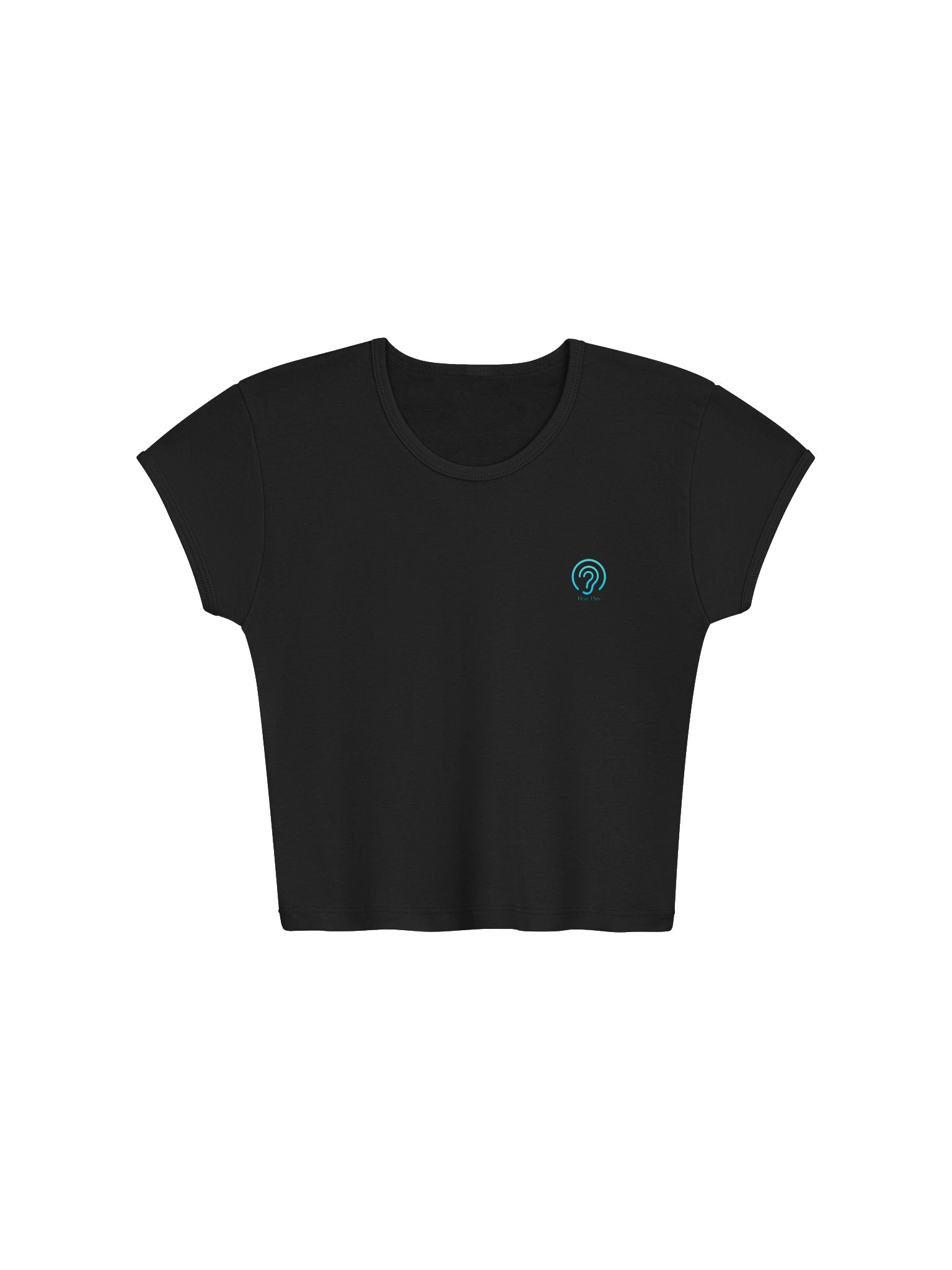 LA Apparel Women's Ribbed Baby Tee Crop Top product image (1)