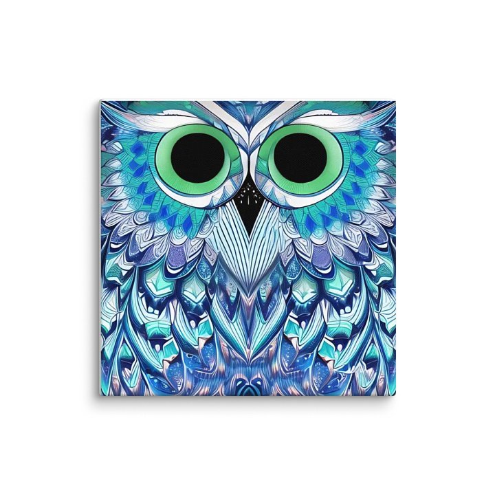 Fantasy Fractal Owl Art - v2 product image (1)