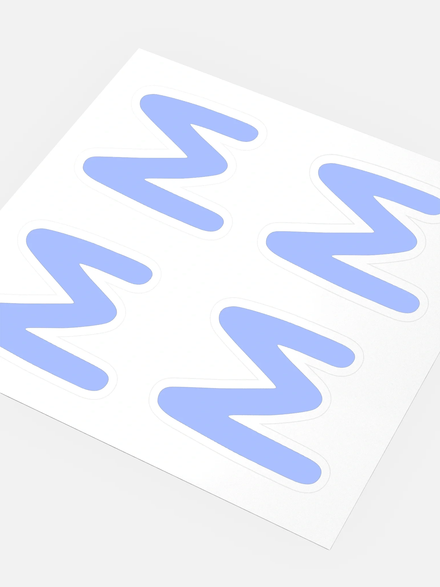 MUYE LOGO STICKERS - BABY BLUE product image (3)
