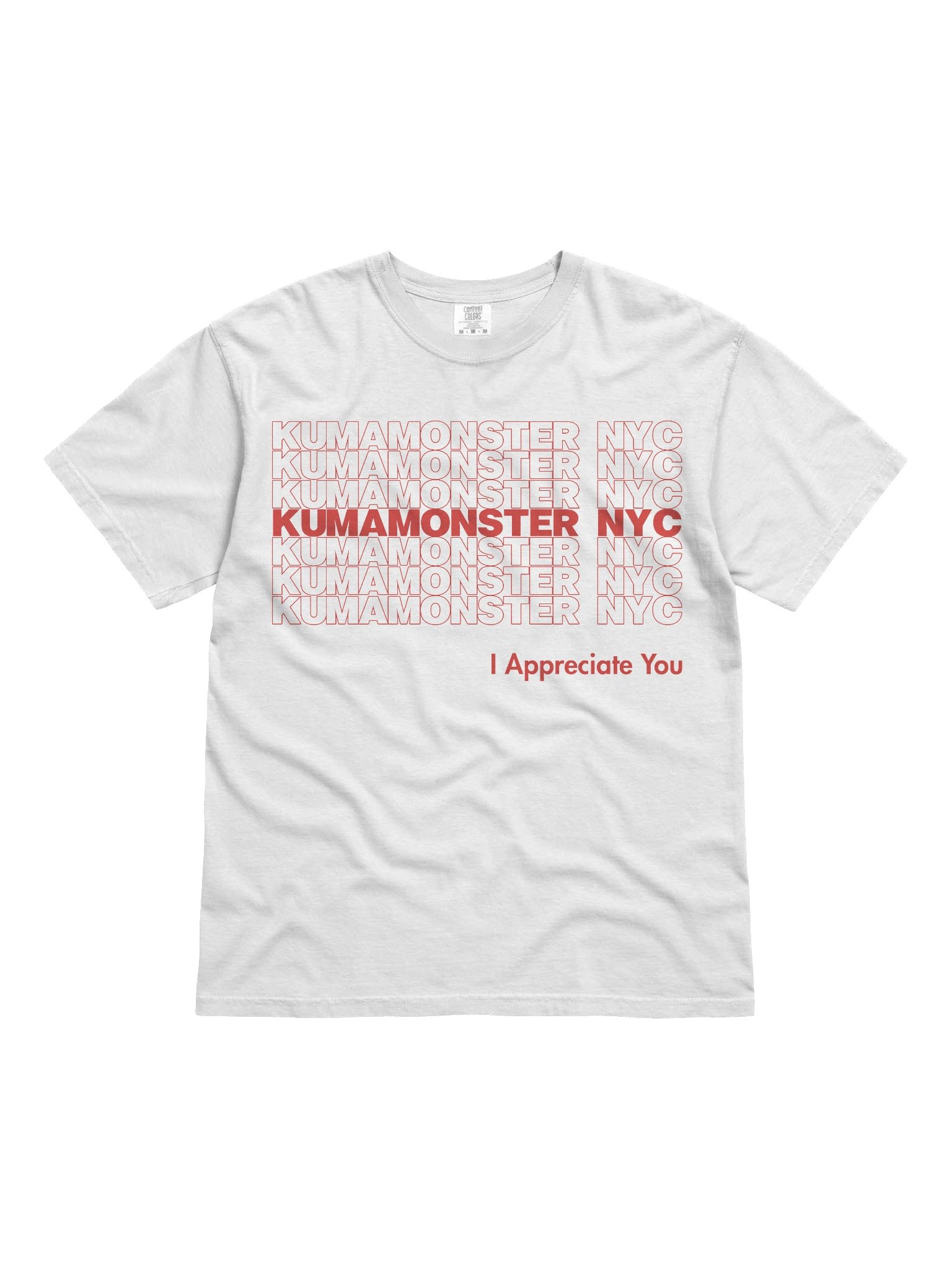 KumaMonster NYC White T product image (1)