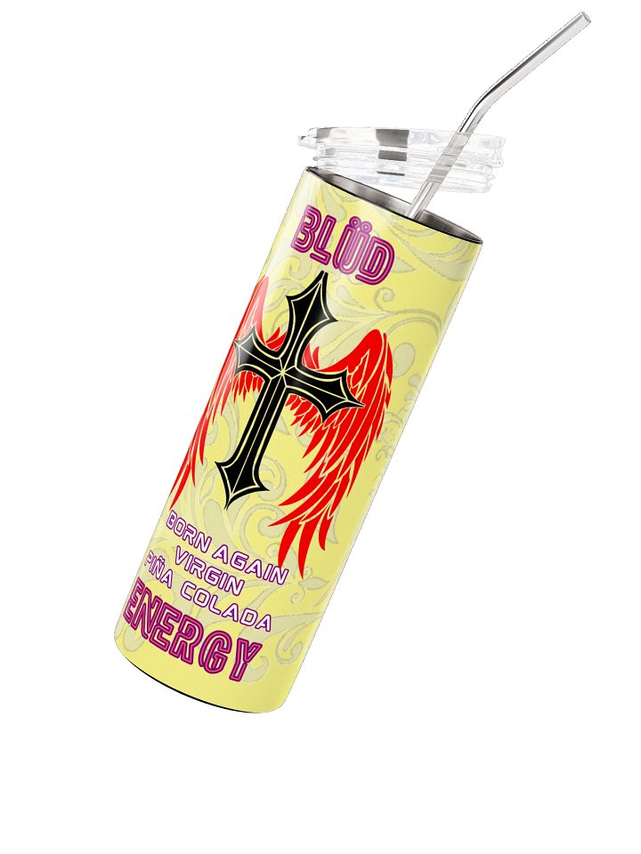 Blüd Energy Born Again Virgin Piña Colada steel tumbler product image (2)