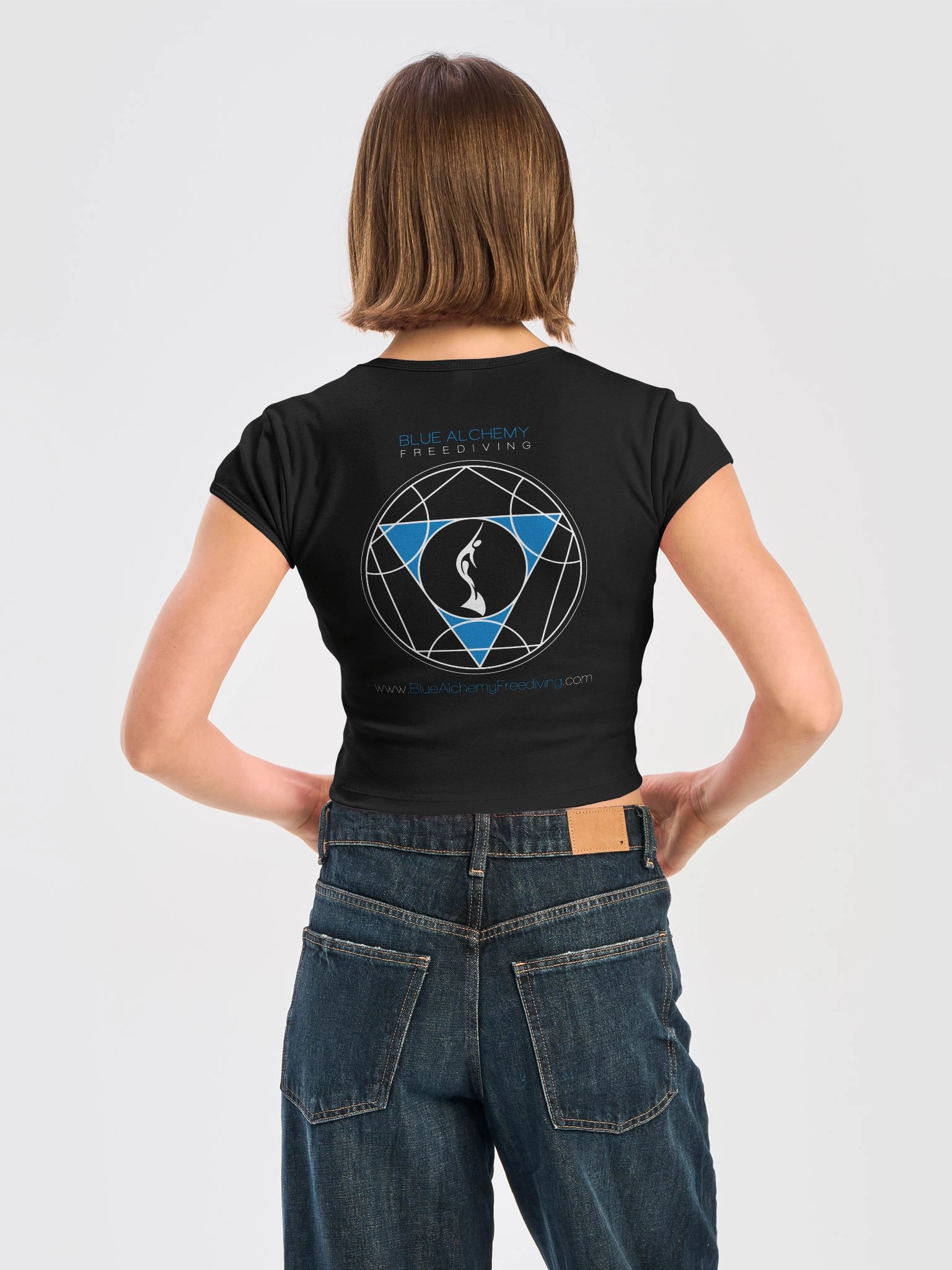 Blue Alchemy Women’s Ribbed Crop Tee product image (4)