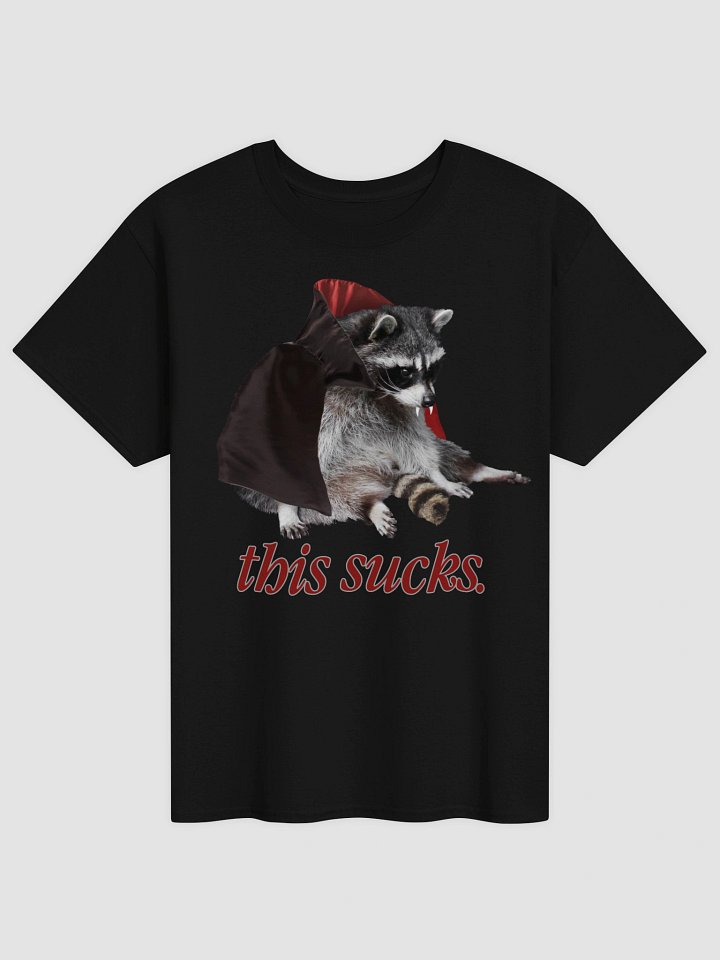 This Sucks - Halloween vampire raccoon t-shirt product image (45)