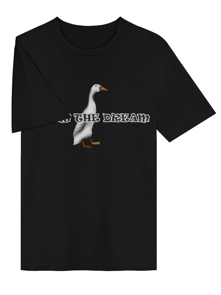 Duck "LIVING THE DREAM" T-Shirt. Unisex Stanley/Stella Organic Ribbed Neck T-Shirt product image (2)