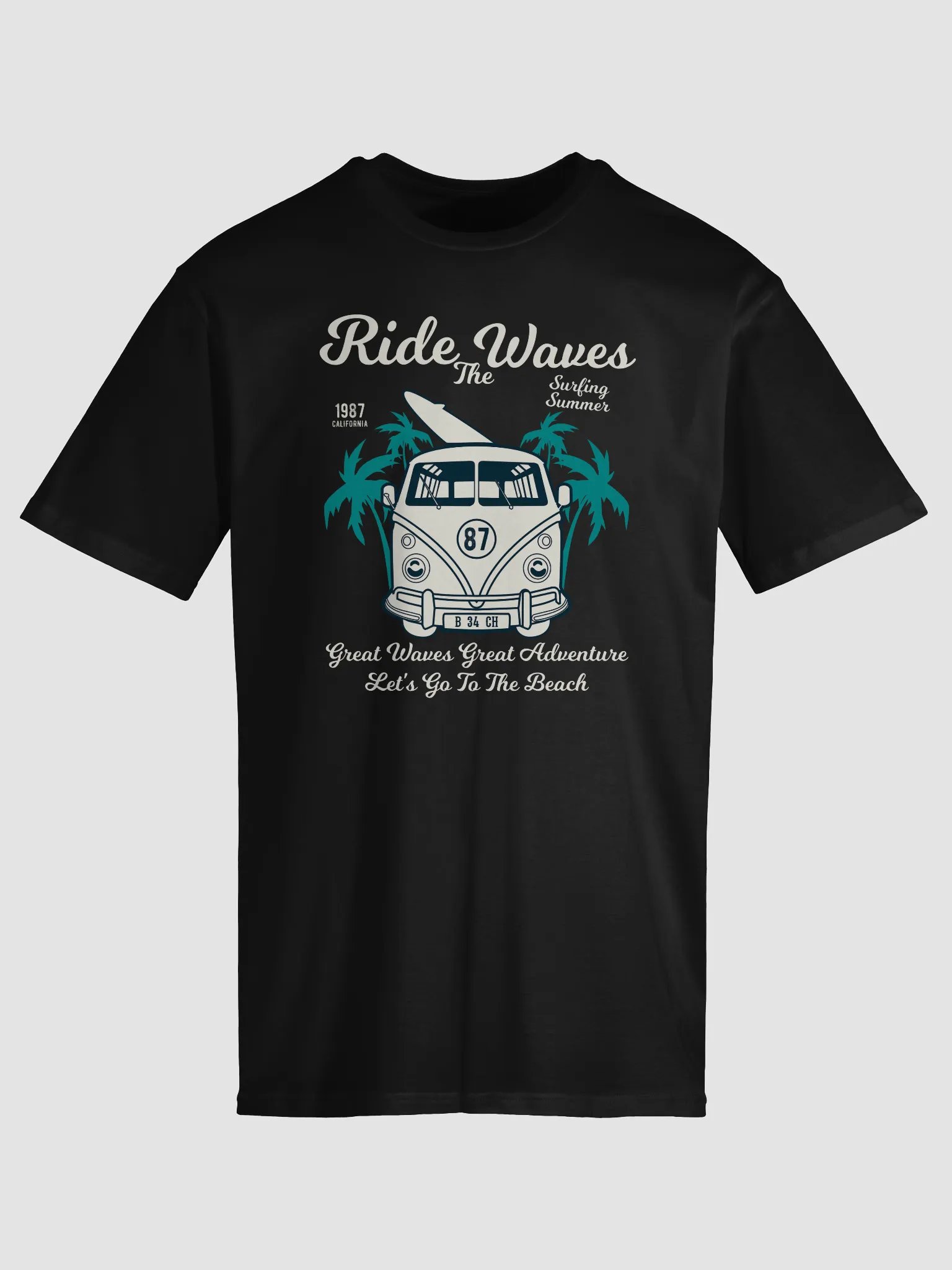 Ride the Waves Vintage Van T-Shirt product image (1)