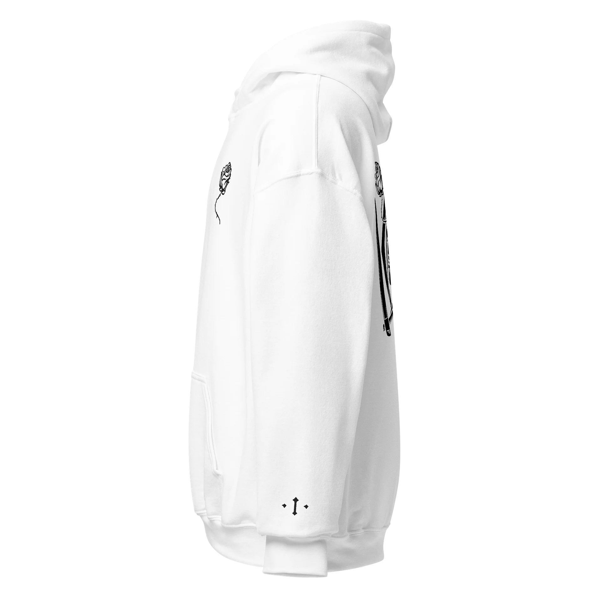 Tarot Collection: White 'Death' Hoodie product image (3)