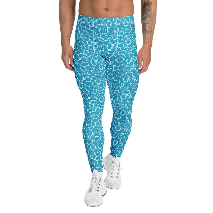 Unique Water Pattern Comfortable Men's Leggings product image (1)
